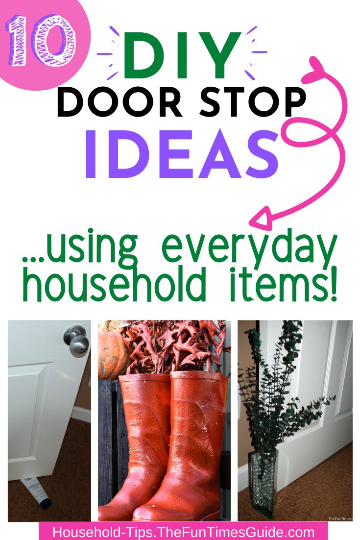 FunCrafts's tweet image. 10 DIY Door Stop Ideas using everyday household items you already have! See how to use random items around the house as makeshift door stoppers. Some are classy.... and show your good taste in home decor. Others are just quick fixes… that work!  bityl.co/4Z9i