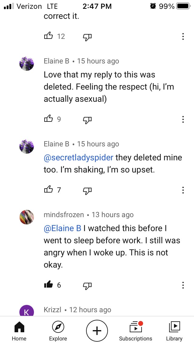 (My deleted response, my response to that, and then my response to a fellow upset aspec, which was also deleted)