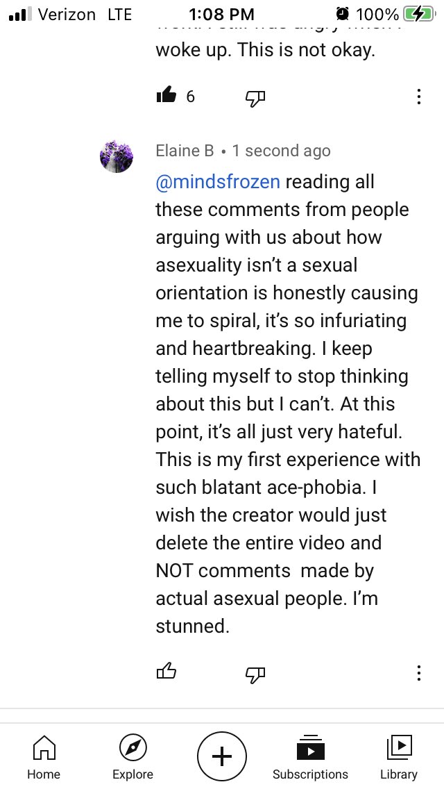 (My deleted response, my response to that, and then my response to a fellow upset aspec, which was also deleted)