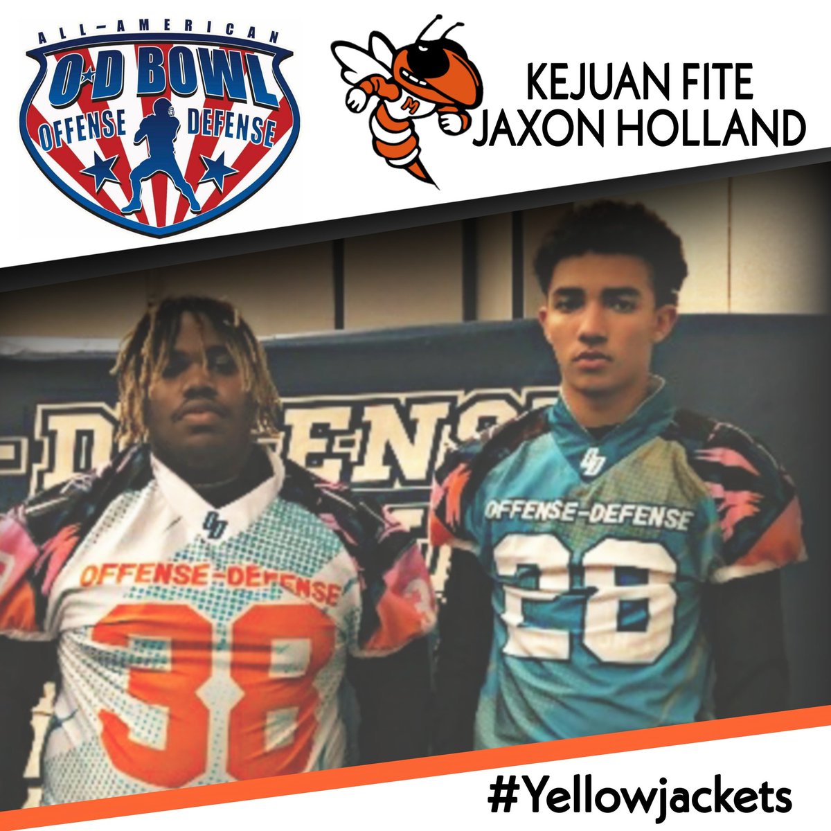 Good luck to these two <a href="/MineolaISD/">Mineola ISD</a> #Yellowjackets as they begin their practice today for the Offense-Defense All Americans Bowl at AT&amp;T Stadium this Friday. 

#MineolaTX #Football <a href="/dallascowboys/">Dallas Cowboys</a> #Texas <a href="/coach_LB1/">Luke Blackwell</a> <a href="/CodyMize/">Cody Mize</a>