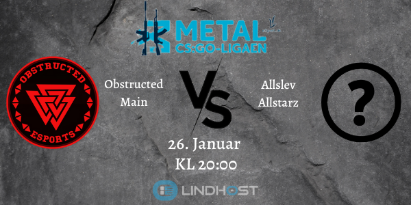 ObstructedE's tweet photo. Tonight both our Main and Academy team will play their first game in Metal-Ligaen. Main is playing Alslev Allstarz and Academy is playing against Team JabJab. Both games will be played at 8 pm and we will stream our main teams game at https://t.co/ER6x7kadjp https://t.co/VAj9W20V3b