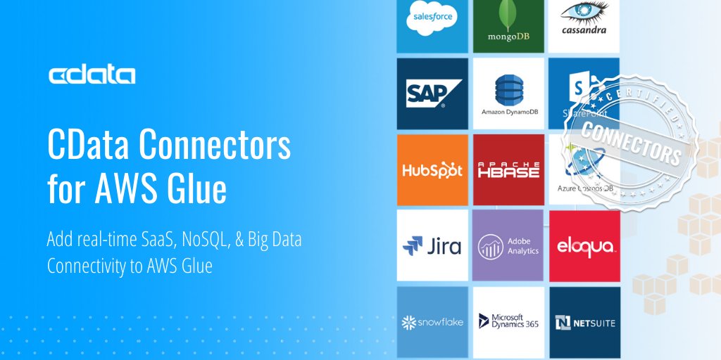 Get access to the data you need with CData #AWS Glue Connectors: https://t.co/mBHlIBPo0H
We're talking about the broadest reach of connectivity (#SaaS, Big Data, and #NoSQL data sources) for IT teams, developers, data scientists, and citizen analysts alike. https://t.co/93igbGX1mq