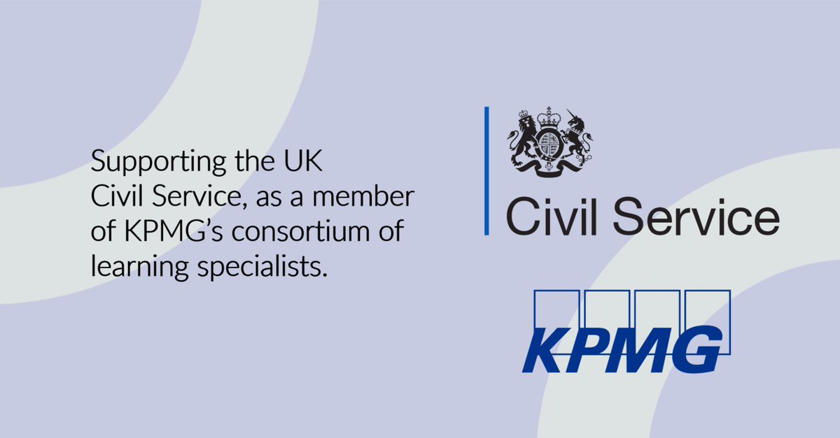 We are delighted to support the <a href="/UKCivilService/">UK Civil Service</a>, as a member of <a href="/KPMG/">KPMG</a>’s consortium of learning specialists. Under the new Civil Service learning framework, we will be improving the skills, knowledge and networks of public servants. Find out more: bit.ly/3iNFBfC