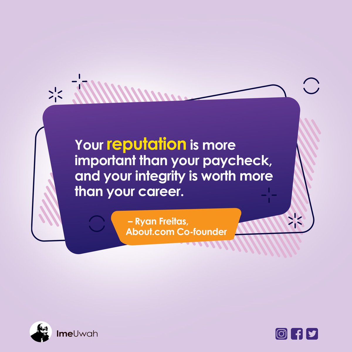 ime_uwah's tweet image. #reputationiseverything #integrity