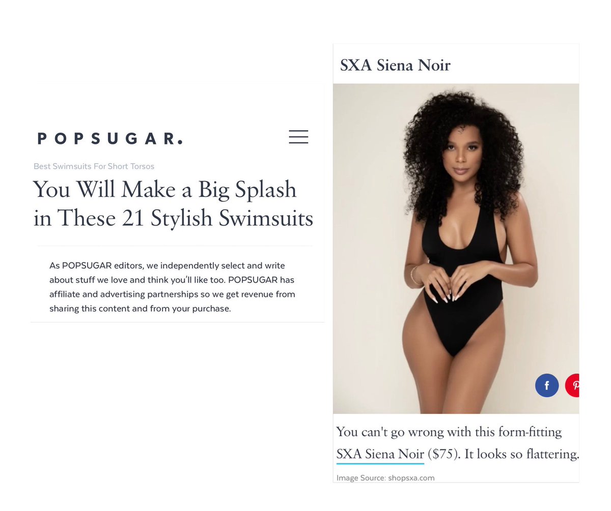 Check out our feature in <a href="/POPSUGARFashion/">POPSUGAR Fashion</a> 21 Stylish Swimsuits 🤍