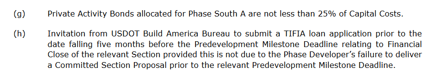 9/ Moreover, the idea that taxpayers aren't subsidizing this plan is ridiculous. The RFP Exhibit 19 states: Low-cost TIFIA loans and tax-exempt private activity bonds ARE FEDERAL SUBSIDIES.