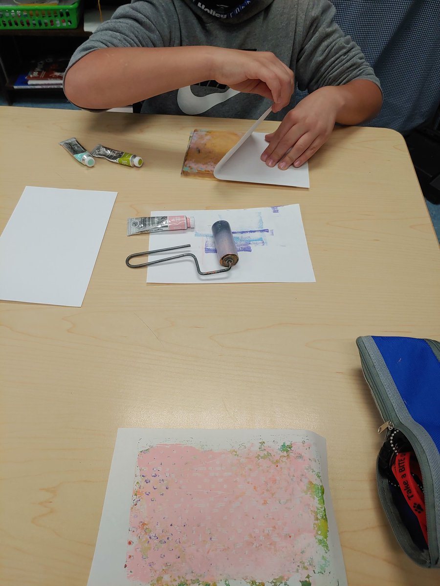 Kate Latham (@artwithlatham) on Twitter photo Mrs. Burysek's 5th grade class <a href="/RockfieldE/">Rockfield Elementary</a> had fun experimenting with gel printing today! They put their color theory knowledge to good use picking out up to 3 colors for their prints. Mrs. Burysek's 5th grade class <a href="/RockfieldE/">Rockfield Elementary</a> had fun experimenting with gel printing today! They put their color theory knowledge to good use picking out up to 3 colors for their prints.
