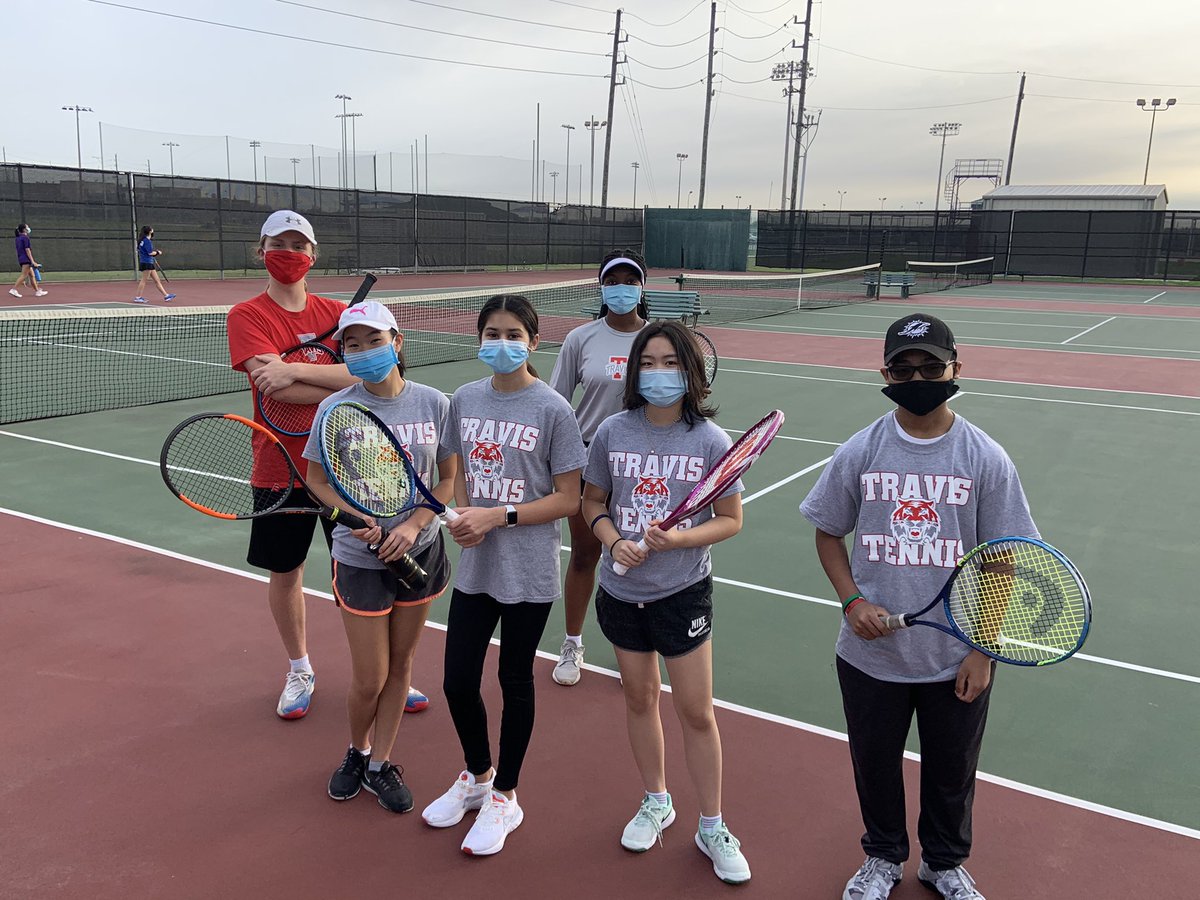 My favorite jersey by far is my TRAV Tennis Jersey on a tournament day! Especially when Ifesi is working on her third win and Matthew and Elana Nguyen just took a medal! #tigerpride365 <a href="/THS_Tigers/">Travis High School</a>