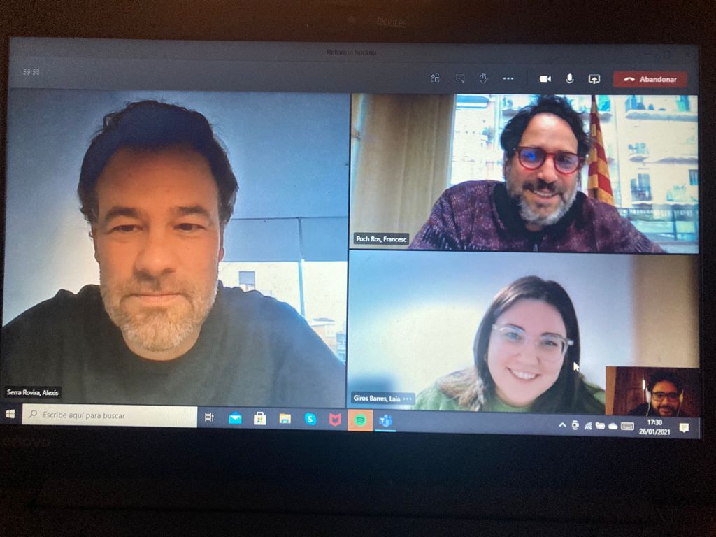 Reunió entre l'Oficina per a la <a href="/ReformaHoraria/">Reforma Horària</a> i els responsables de <a href="/joventutcat/">Joventut</a> per tractar la incorporació de les polítiques del temps i del Pla #ViureMillor a la planificació de joventut per aquest 2021 <a href="/AlexisSerra/">Alexis Serra Rovira</a> <a href="/LaiaGiros/">Laia Girós 🎗</a> <a href="/cescpoch/">Cesc Poch i Ros</a> @Pepmoline