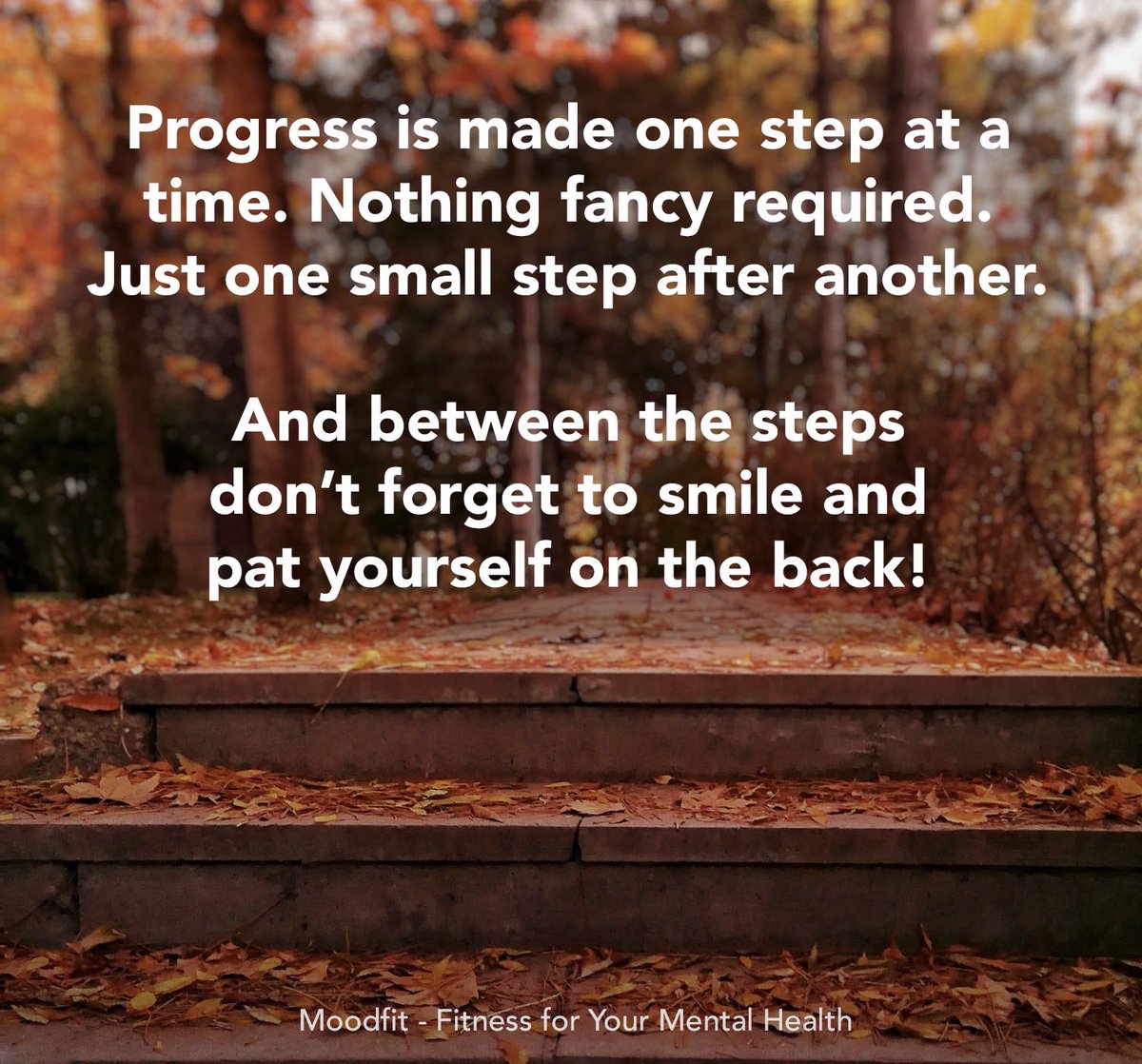Seek simple progress, not perfection. Slow but steady will get you there. 👏 #getmoodfit #progressnotperfection #motivation #tuesdayvibes #mentalhealthmatters
