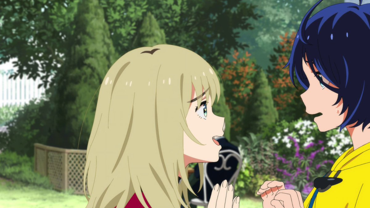 There's a lot of invasion of space that appears throughout this episode, between Rika stepping into Ai's space, Rika leaning in towards the screen as we're taking Ai's perspective, and the last two shots. Taking space is one of many signs in this episode of Rika's selfishness.