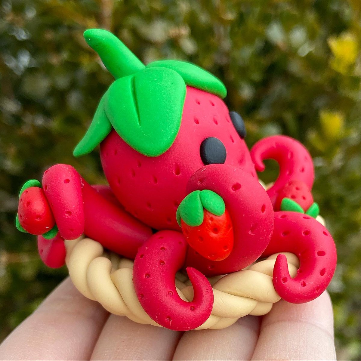 Heard you like strawberries. So I put a strawberry octopus in a strawberry basket holding strawberries.