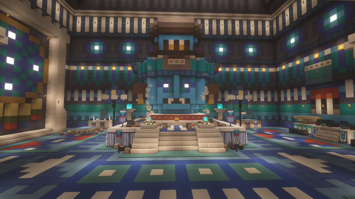 TlatoaniCraft's tweet image. [Minecraft] Tenochtitlan: Huey Teocalli "Templo Mayor" facade and Interiors - Tlaloc &amp;amp; Huitzilopochtli.

Support this proyect and download the city at:
patreon.com/Tlatoani

#MinecraftTenochtitlan