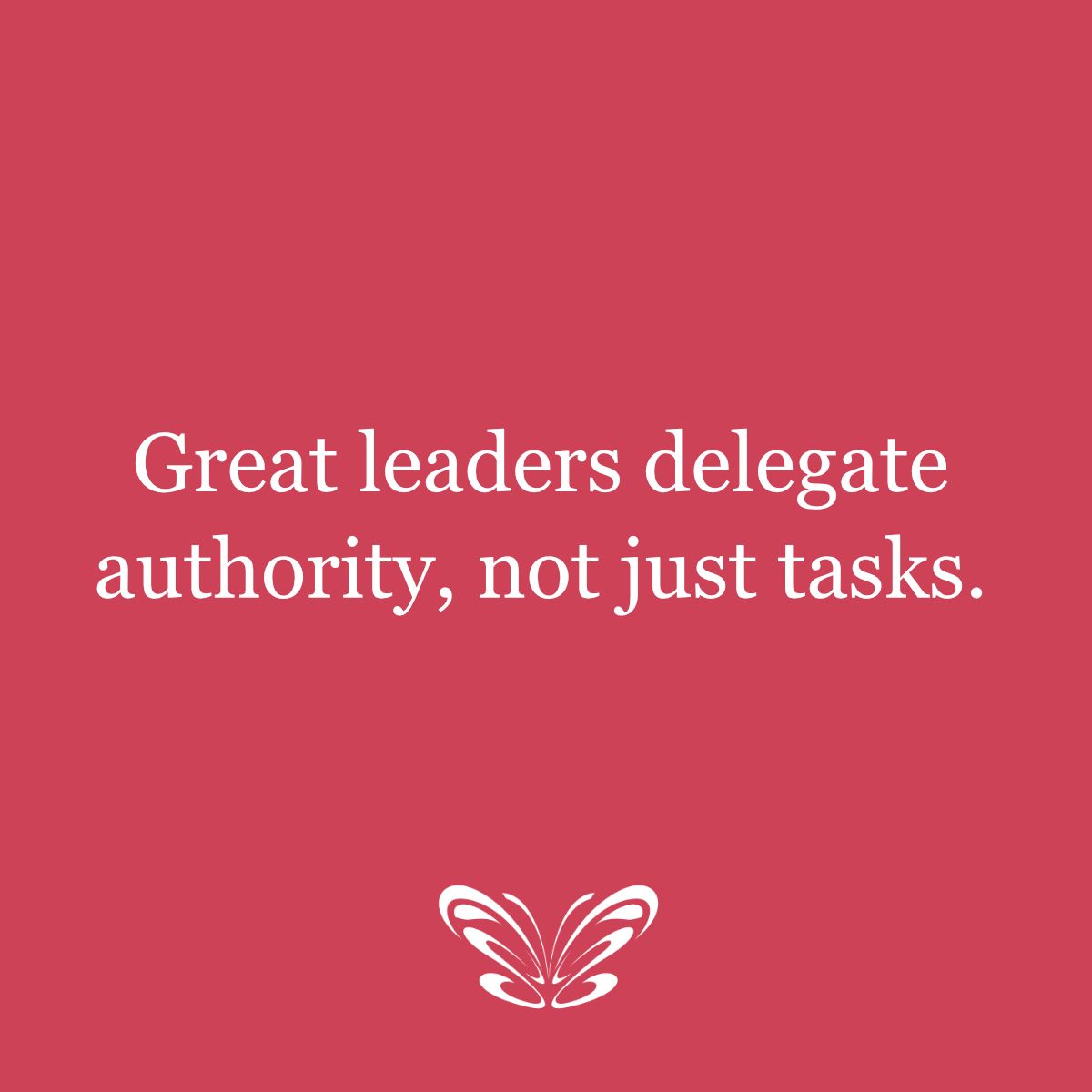 If you want a highly effective team that is able to achieve its plans quickly and efficiently, make sure you are not just assigning your team members tasks, but actually the responsibility of leading work themselves.  #CreateChange #Leadership #YouthLeadership #GenderEquality