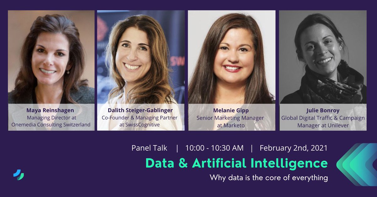 DalithSteiger's tweet photo. ☀️ 1 superb morning with 13 sessions and 3 tracks on #DataDrivenMarketing #MarketingAutomation #Marketo #AI

Looking forward to our discussions at Onemedia #LightningSummit 2021✨🎤 
@MayaReinshagen @melanie_gipp Julie Bonroy 

📌Sign up now and join us:
https://t.co/1jdRN6WyUZ https://t.co/9g489cFkrv