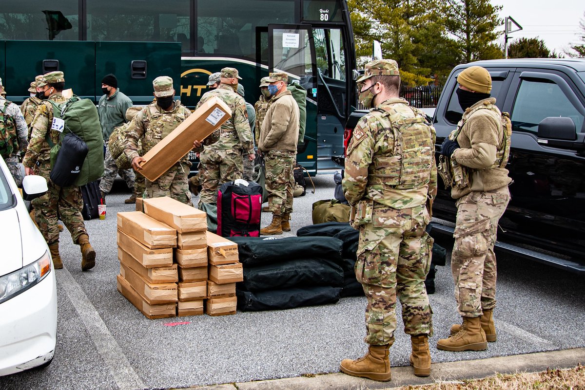 DelawareNG's tweet photo. HOME SAFE: Hundreds of Delaware National Guard Soldiers and Airmen yesterday returned from their deployment to our Nation's Capitol, in support of local law enforcement and security for the #PI59. Nearly 450 Guardsmen were activated during this period.
Welcome Home! https://t.co/KmJCHlIR5R