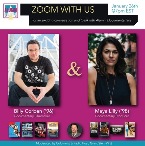 grantstern's tweet photo. Hey Everyone! 

I"ll be leading a panel discussion tonight for @AlumniNWSA featuring two amazing former classmates who are documentary filmmakers, Billy Corben who recently released #537votes, and @GunghoEco who's working on @YEARSofLIVING.

Sign up here: https://t.co/NkEqEvV2sB https://t.co/kmx3DSKxXO
