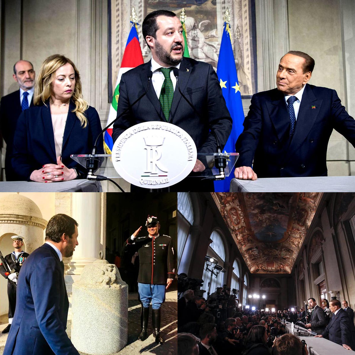 ++ NOTA CONGIUNTA DEL CENTRODESTRA ++

Il Centrodestra unito in tutte le sue componenti (Lega, FI, FdI, con rappresentanti di Udc, Cambiamo! - Idea e Noi con l’Italia) ha chiesto al Presidente della Repubblica di partecipare alle Consultazioni con una delegazione unitaria.