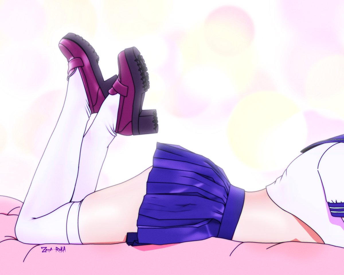 GamerDex_83's tweet photo. Can we study on the bed?
ベッドで勉強できますか?
#ecchi #ecchigirl #miniskirt #zettairyouiki #skirt #highknee #sox #illustration #pastel #aesthetic #animegirl #anime #80s #90s #school #schoolgirl #絶対領域 #dreamypixel #dreamyart #tokyo #japanaesthetic https://t.co/9E37iplh9Z