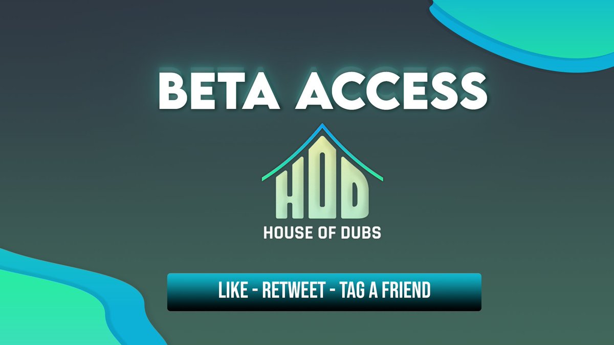 HouseOfDubsIO's tweet photo. The Closed Beta doors are opening back up.

▶️ Invites going out immediately

Who wants in?!🙋‍♂️🙋‍♂️👩‍🍳👨‍🍳

🔖RULES🔖
Like
Retweet
Tag A Friend https://t.co/nJVQNcGXpC