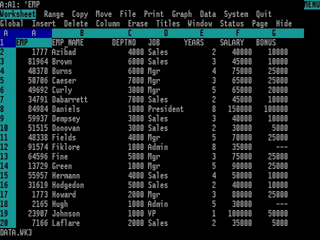 jmatuk's tweet photo. El 26 de enero de 1983 fue lanzado al mercado Lotus 1-2-3, la hoja de cálculo que catapultó las ventas de las PC para oficina. El software siempre ha vendido al hardware. ¿Lo llegaste a usar? https://t.co/Q3WhA3Qozb