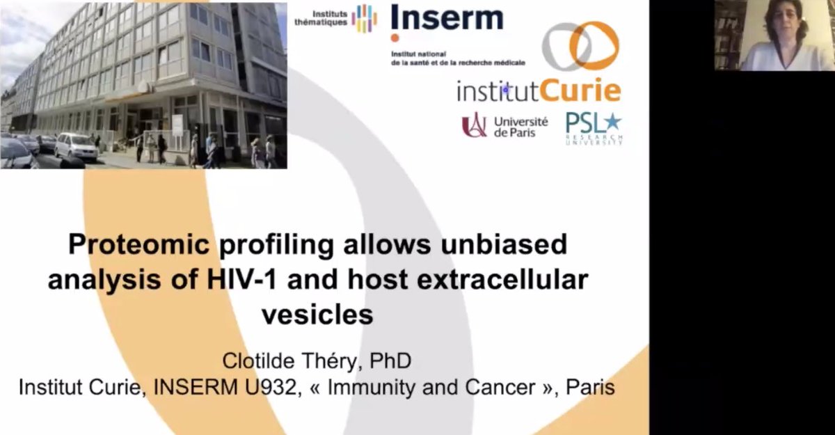 ArabTanina's tweet photo. #ClotildThéry is now presenting a proteomic-based approach to distinguish #smallEVs and #HIV preprint here: https://t.co/rF6tcbaR1K https://t.co/UZWqqvYrTg
