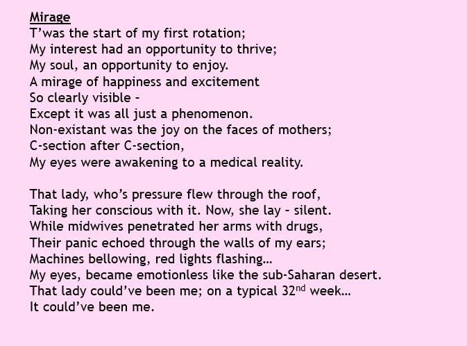 fatema_521's tweet photo. Forgot to post the poem I wrote last week on here. It’s about my fears of labour after doing my last obgyn rotation. Have a read you guys and lemme know what you think 🥳 https://t.co/JZFKOKyEwO