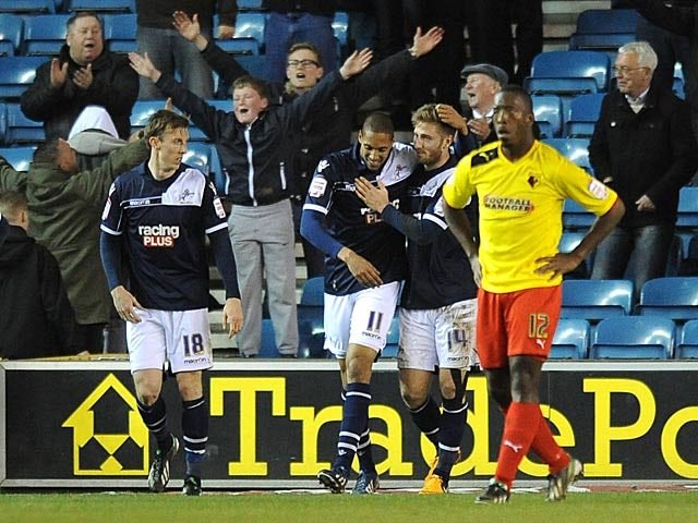 Battman to the rescue...

Millwall 1-0 Watford 

16th April 2013

Shaun Batt with a late winner as the Lions approached Championship safety

<a href="/BATTman_14/">Shaun BATT</a>