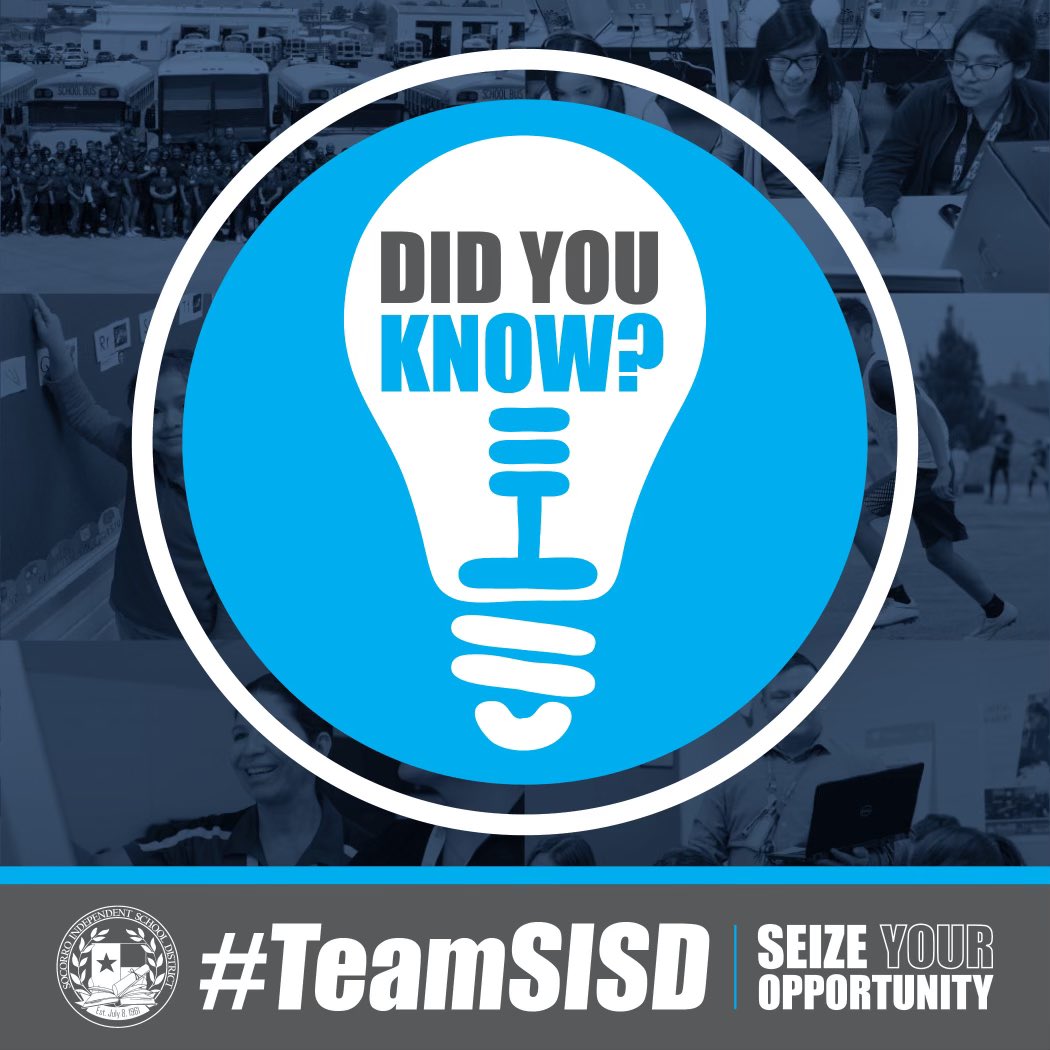 JEspinoza_EDD's tweet photo. Did you know? #TeamSISD opened 6 early colleges between 2015 &amp; 2019! We’re one of only few districts in Texas to offer an associates degree at every single high school saving our Socorro ISD students &amp; parents millions in college tuition. WOW! 🅰️Rated School District #SISD_OCB https://t.co/1HccmQZ5RR