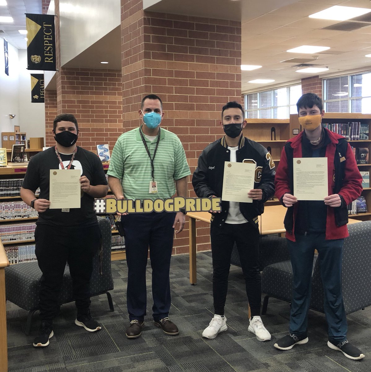 Congratulations to Wyatt Voth, Adzel Lopez, Carter Smiley, and Robert Medlin (not in photo) for being selected for the American Legion’s Boys State for the summer of 2021!!! #BulldogPride