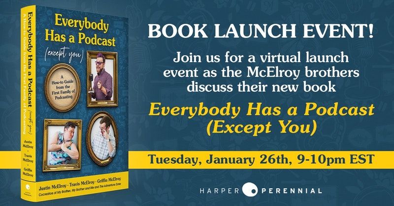 From the creators & comedic forces behind the hit podcasts My Brother, My Brother and Me, The Adventure Zone, & many others come a helpful and sometimes hilarious how-to guide on podcasting.
Watch the stream: https://t.co/e0naZWNo06
Purchase the book: https://t.co/fspduP1Kp6 https://t.co/0DJq6YUMlO