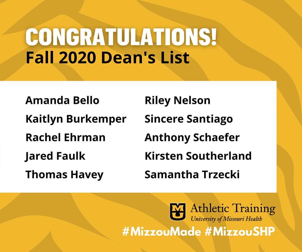 Let's take a moment to celebrate our Fall 2020 Dean's List recipients! Your hard work and dedication paid off and we are proud of your success 🎉