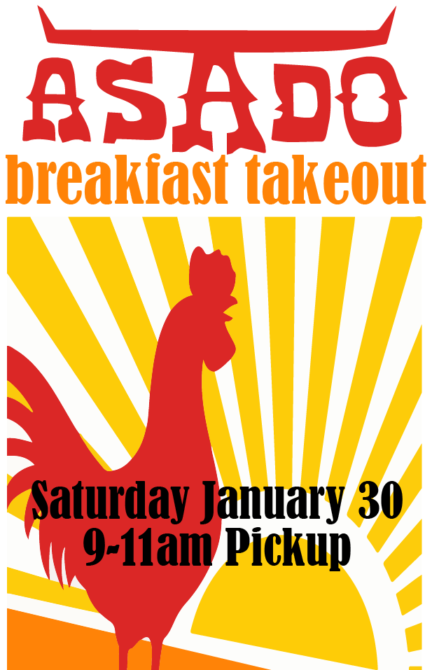 Saturday breakfast takeout is back this weekend.  Pre-Order breakfast sandwiches, banana donuts, passion fruit mimosas and Asado bloody marys!  What a way to start the weekend! asadotacoma.com