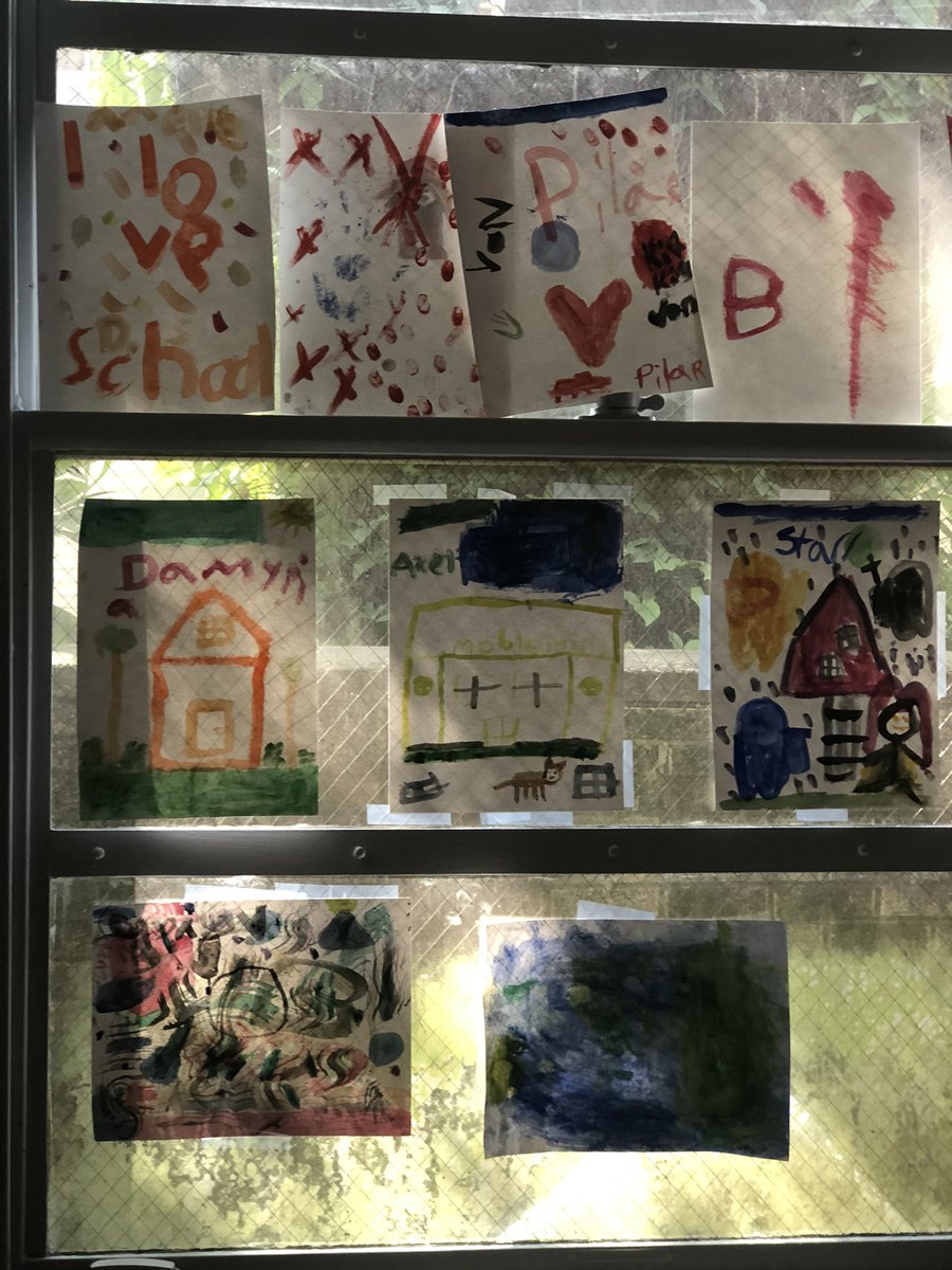 nobleminds504's tweet photo. Just a small sample of the work our students have produced since we opened our art room 💕💕💕💕 https://t.co/v76LzJpxp6