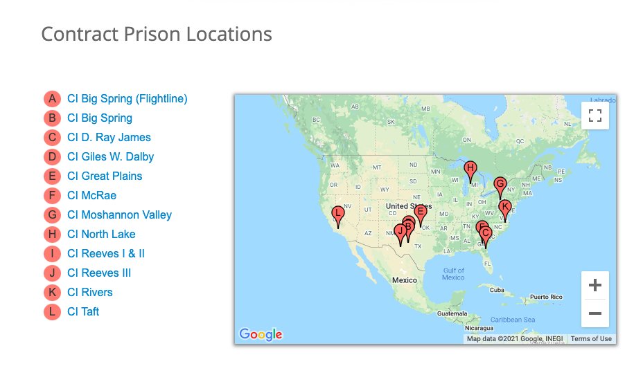 The BOP’s population has also declined dramatically over the last year to around 150K. That’s down more than 20,000 from last year, and nearly 70K from the peak in 2011. There are currently 12 private federal prisons in the BOP.5/