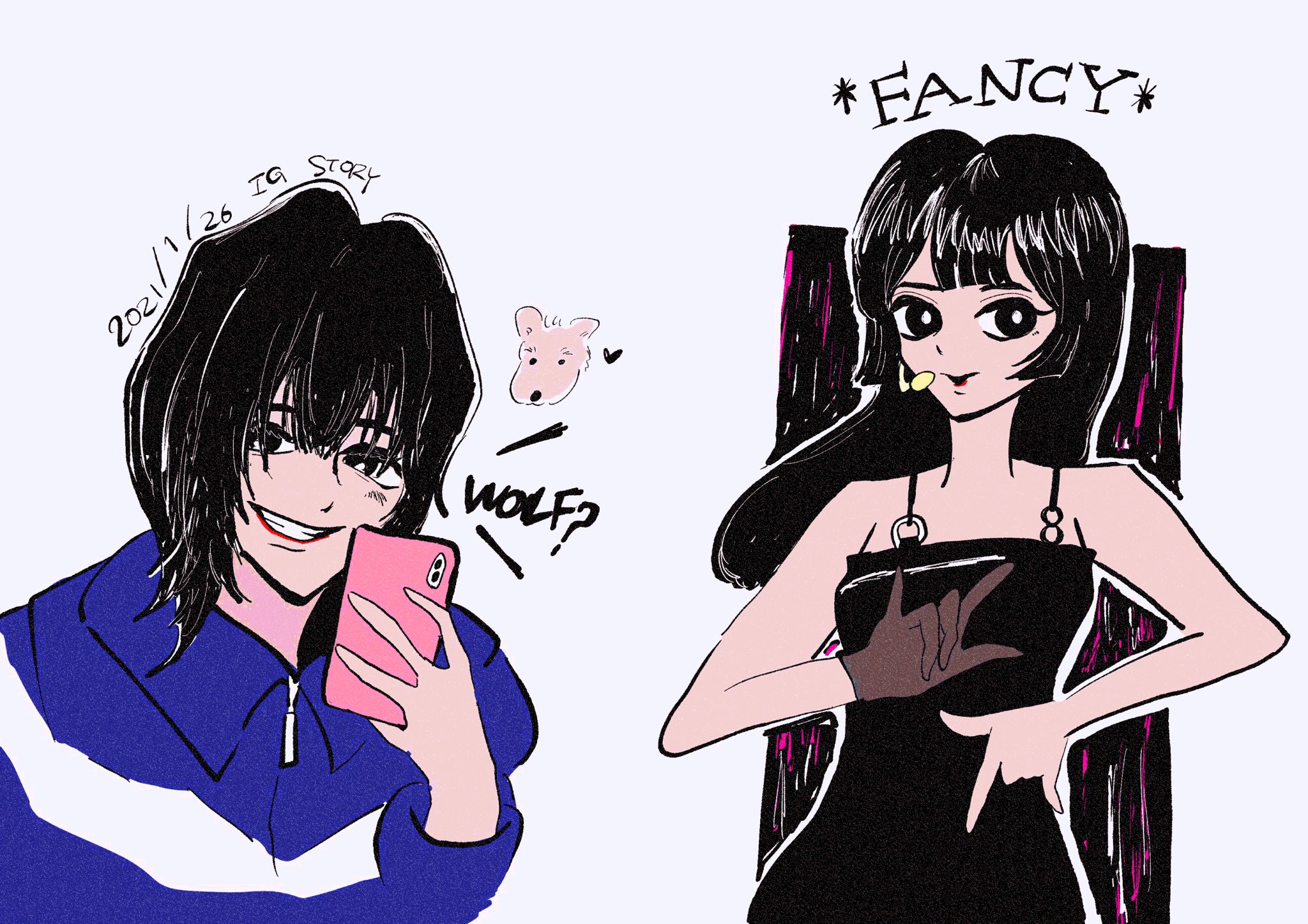 Pa Twitter 트와이스 Twice Twicefanart Momo ウルフ風とか姫カットとかどタイプな 髪型ばかりしてくれるももりん T Co rzyqa5nr Twitter