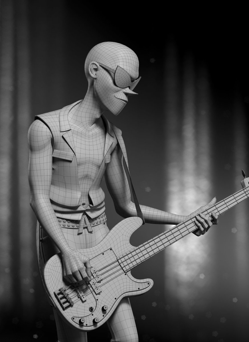 gabrielsalas_'s tweet photo. I've been obsessing over Gorillaz these past months, so that + the need for an Ace collectible figure compelled me to give it a go.
I really enjoyed translating one of Jamie Hewlett's amazing designs to 3D. Hope you guys like it!
More here: https://t.co/Pak8Y3SRNZ https://t.co/IcIs1sdeKh
