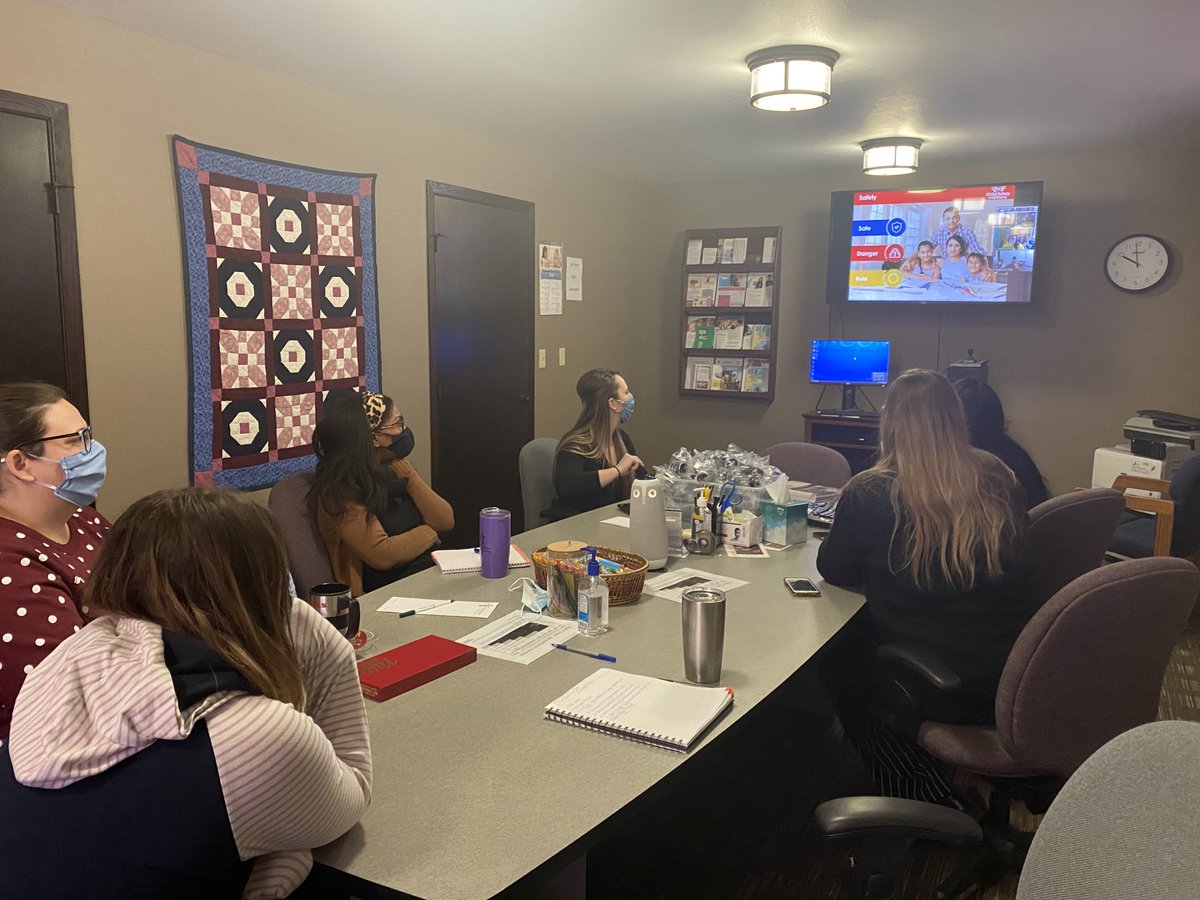 Our staff is training today on new Prevention Education today. The @MBFChildSafety Monique Burr Foundation for Children has programs to educate and protect children from abuse. All are evidence-based! Excited to bring this to the community!