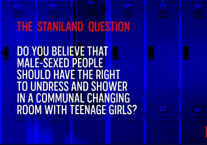 WomenReadWomen's tweet image. Helen Staniland @helenstaniland has been permanently suspended for defending the rights of women and girls to privacy and dignity.

It&apos;s appalling that this question needs to be asked, and that lawmakers are prioritizing a fiction over the safety of girls.
#TheStanilandQuestion