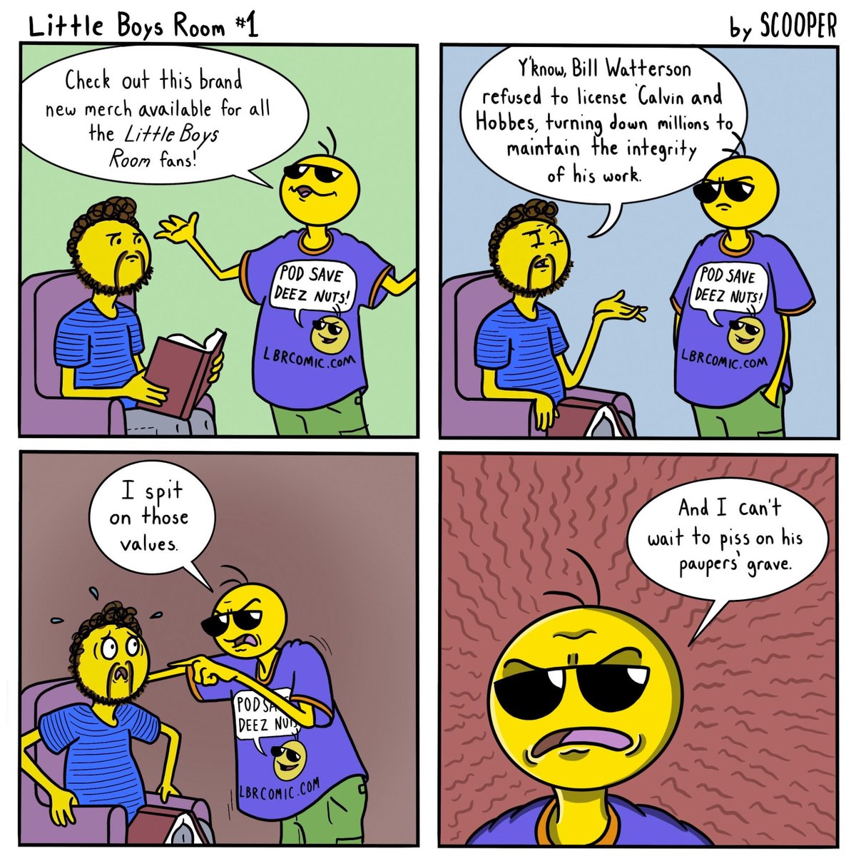 LBRcomic's tweet image. new comic! show Bill Watterson he's wrong by liking &amp;amp; RTing this incredible comic