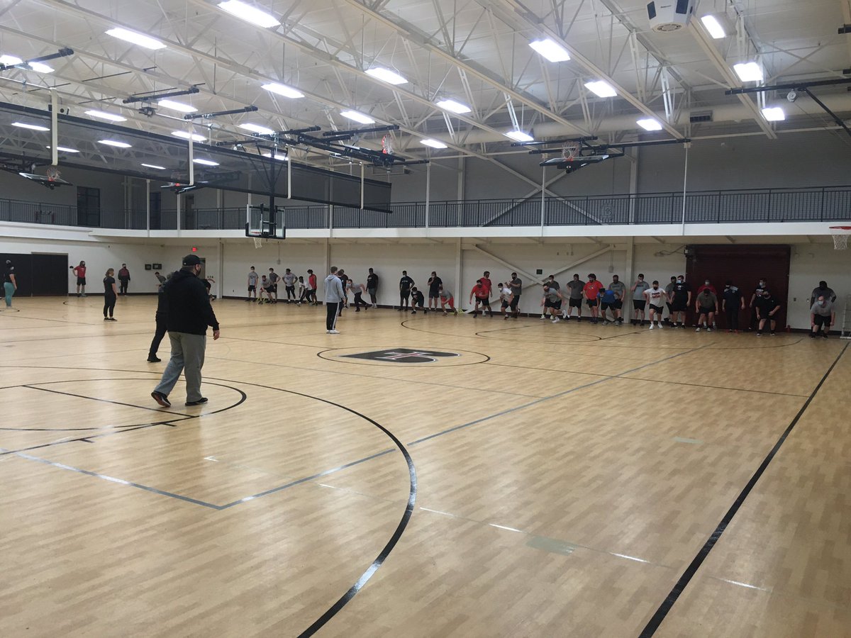 First day of conditioning and weights! We are fortunate to have such a great facility for our players to train in and our students to use. <a href="/RavenFootballBC/">Benedictine Football</a> <a href="/ravenathletics/">Raven Athletics</a> #UnleashGreatness