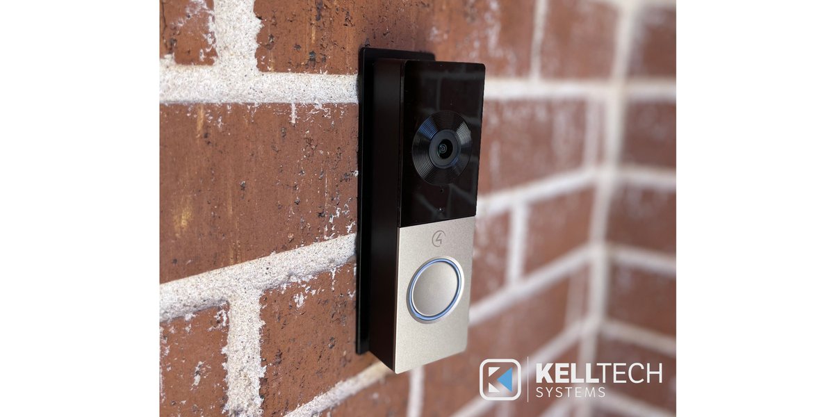 kelltechsystems's tweet image. We love the look of the new @Control4 Chime Smart Doorbell, seen here installed at a client home!

Chime is a doorbell, intercom, &amp;amp; surveillance camera in one, seamlessly controlled from your touchscreen or mobile device.

To learn more about Chime, call @kelltechsystems today.