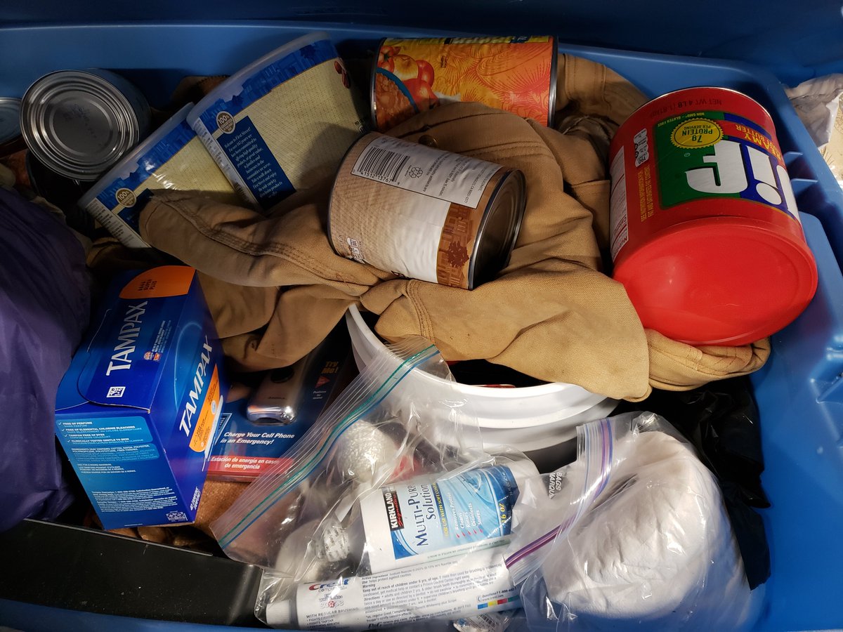 Every year on January 26 I restock my preparedness kit. Today I'll refill the water, and restock foods that have expired. I'll consider adding new materials, too.