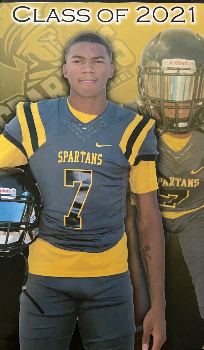 🚨Meet Super Senior Jocolbi Morgan!  <a href="/Jocolbi1/">Jocolbi</a> is a three-sport athlete and does it all for us.  He is not only a great athlete, but also  a great teammate.  Jocolbi plans to run track and play football in college.  Come out tomorrow night for senior night at 7:30. 🖤💛🖤 Colbi‼️