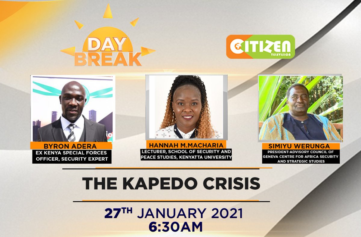 Mr. Simiyu Werunga's purported expertise on security matters is warped. His research findings, particularly on the location of Kapedo, are pedestrian and are meant to fuel ethnic conflict. <a href="/EAukot/">Dr. Ekuru Aukot</a> <a href="/ekuchrise/">Dr Chris Ekuttan</a> <a href="/citizentvkenya/">Citizen TV Kenya</a> #DayBreak