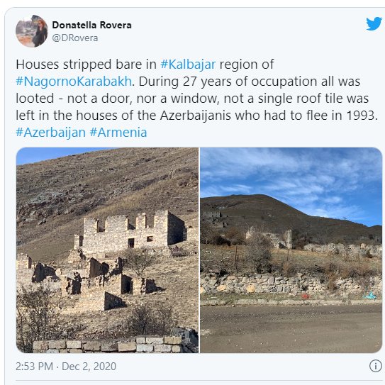 2020  @amnesty destroying of  #Azerbaidjan homes & cultural monuments : BAD