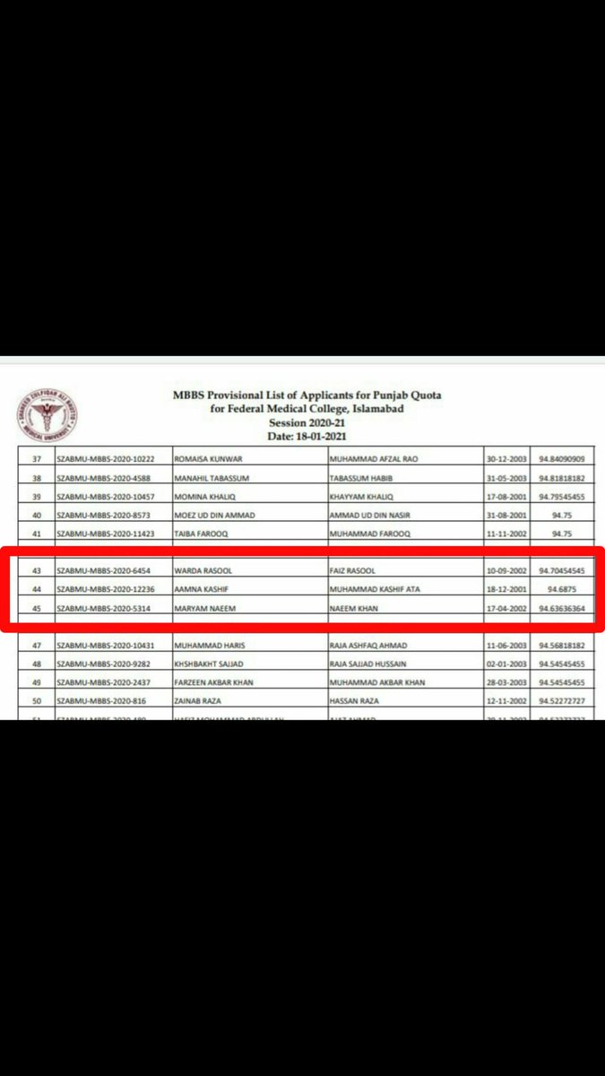 DoctorKashfayy's tweet photo. This is the transparency of @pmc_org 
Match fixing ka toh Suna tha NMDCAT fixing bh hoti hai pata nh tha #FixedNMDCAT https://t.co/xqqnnYQ8ig