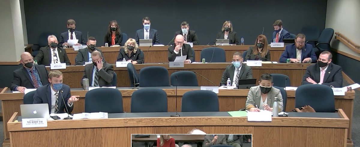 Due to alarming spread of COVID in our state capitol,  @MomsDemand volunteers listen from home to  #moleg committee hearing on 2 extremist  #nullification bills. Both allow  #Missouri to refuse to enforce federal gun laws and prosecute state & local law enforcement officials who do.