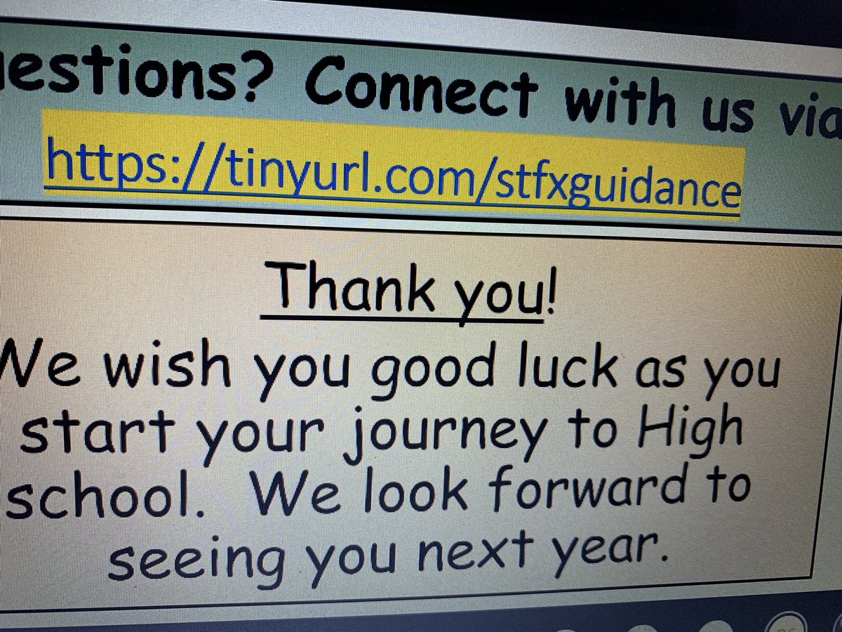 Thank you so much guidance team <a href="/STFX_Tweets/">St Francis Xavier SS</a> ! A lot of great information today! Watch out 🐅 tigers ! Here come your 🐆jaguars! Once a Jaguar always a Jaguar! <a href="/SDpcdsb/">StJudeDPCDSB</a> <a href="/DPCDSBSchools/">Dufferin-Peel Catholic District School Board</a> any questions grade 8s please connect below👇🏽