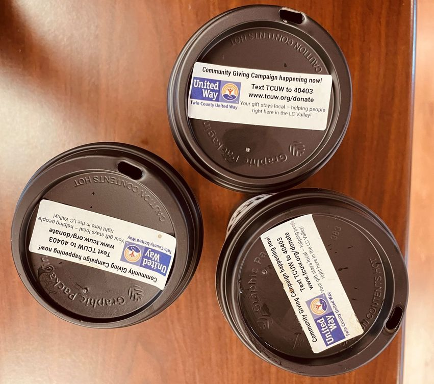 Don't forget to visit Hot Shot Espresso this week for a delicious drink and to learn how to donate to TCUW. ☕️